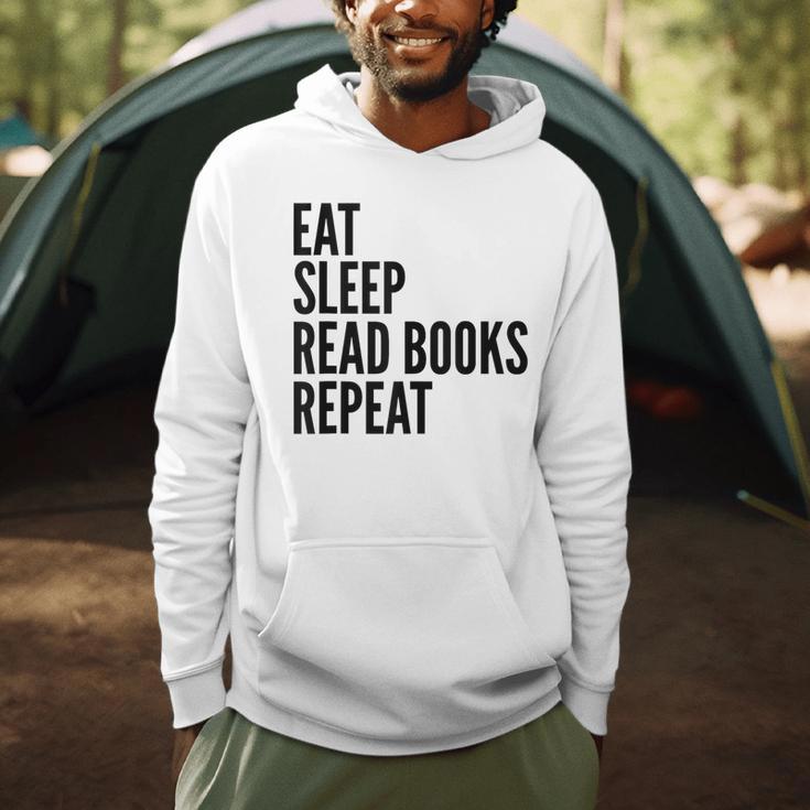 Eat Sleep Read Books Repeat Reading Lover Men Hoodie
