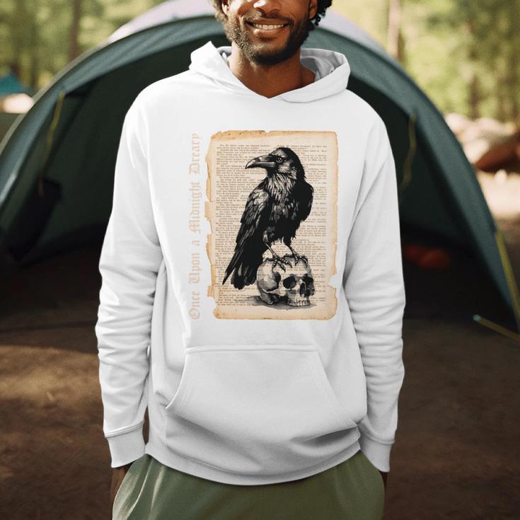 Edgar Allan Poe Raven Gothic Book Lover Men Hoodie