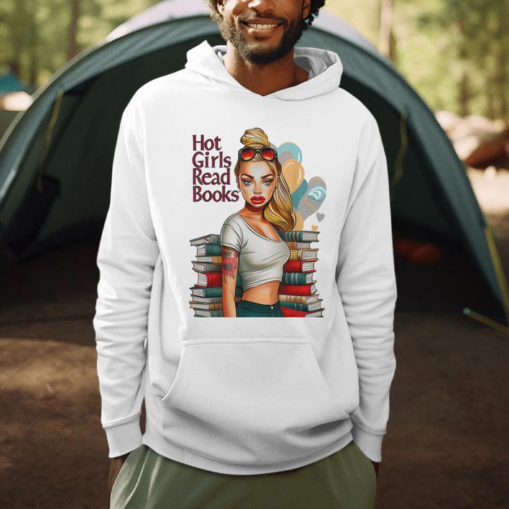 Hot Girls Read BooksSpicy Bookish Girl Dark Romance Reader Men Hoodie