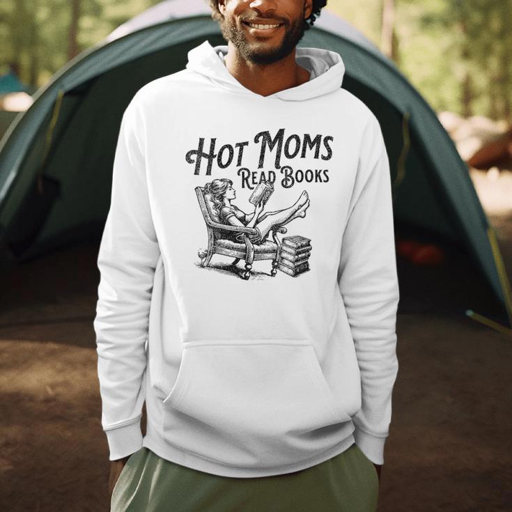 Hot Moms Read Books For Moms Book Lover Men Hoodie
