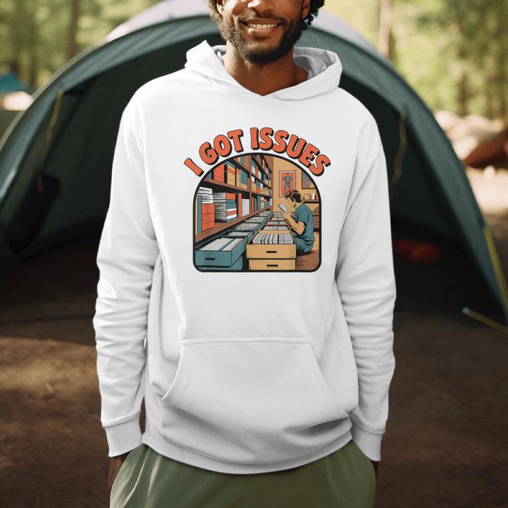I Got Issues Comic Book Collector Retro Style Men Hoodie