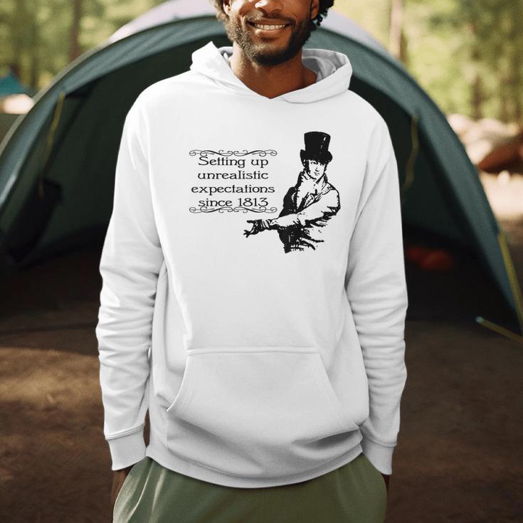 Jane Austen Mr Darcy Expectations Literary Book Club Men Hoodie Jane Austen Mr Darcy Expectations Literary Book Club Men Hoodie
