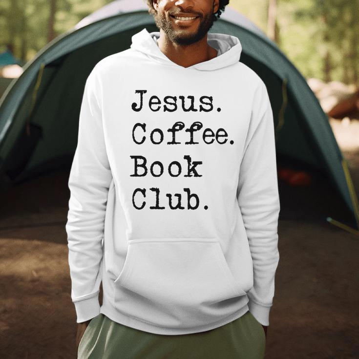 Jesus Coffee Book Club Christian Mom Life Faith God Si Men Hoodie