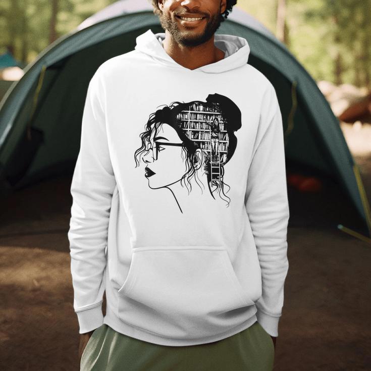 Just A Girl Who Loves Books Lady Library Women Men Hoodie