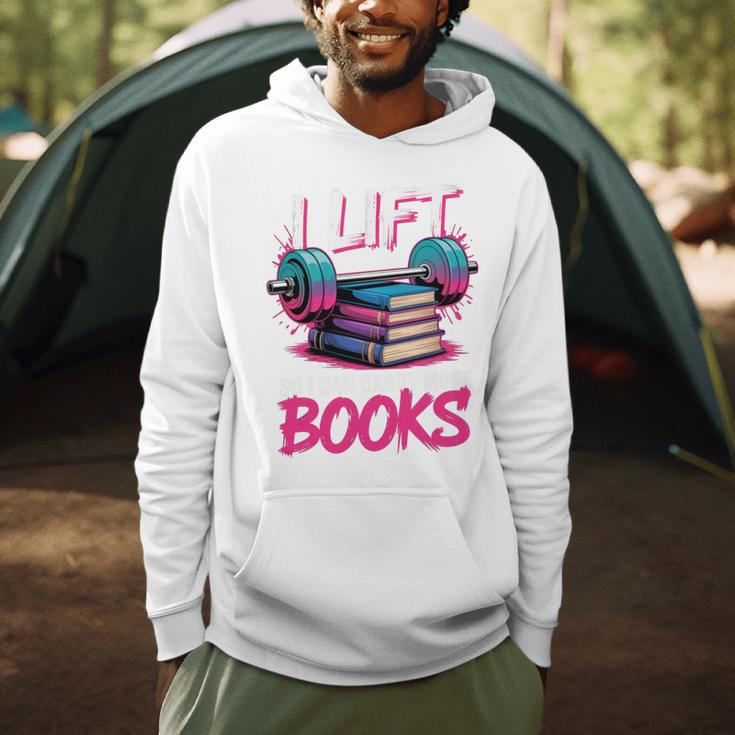 I Lift So I Can Carry More Books Reader Gym Book Lover Men Hoodie I Lift So I Can Carry More Books Reader Gym Book Lover Men Hoodie