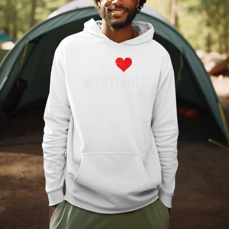 I Love Mysteries Heart Movies Books Novels TV Shows Stories Premium Tri-Blend Men Hoodie