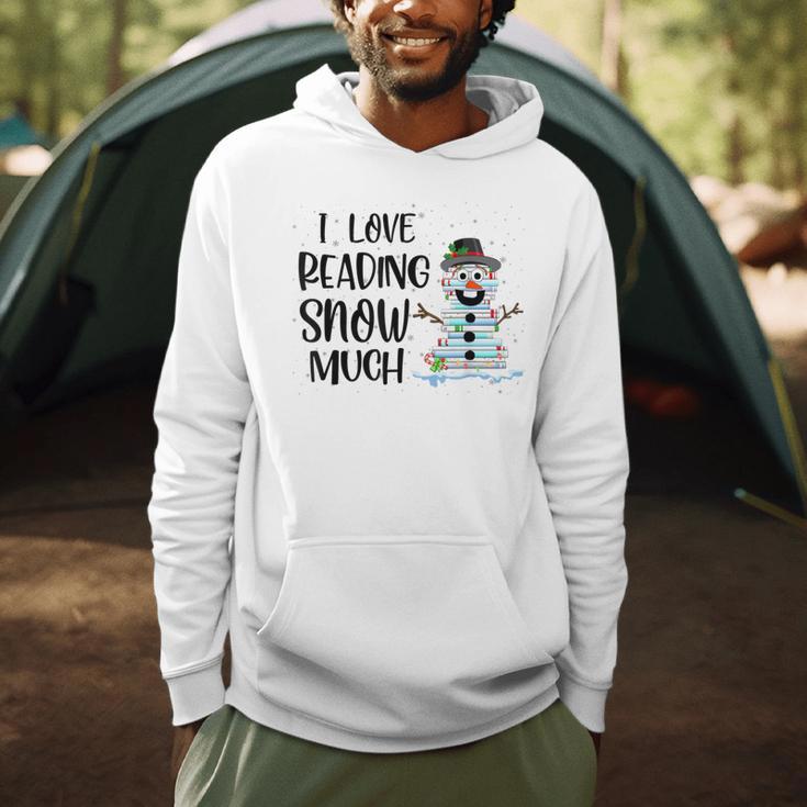 I Love Reading Snow Much Christmas For Book Lovers & Reader Men Hoodie