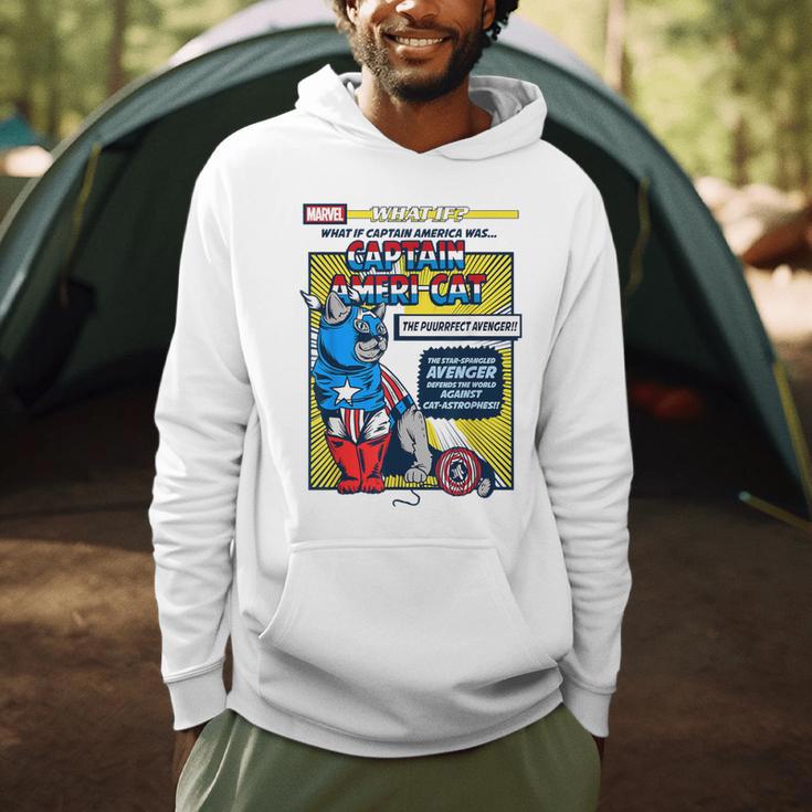 Marvel What If Captain Ameri-Cat Comic Book Cover Men Hoodie