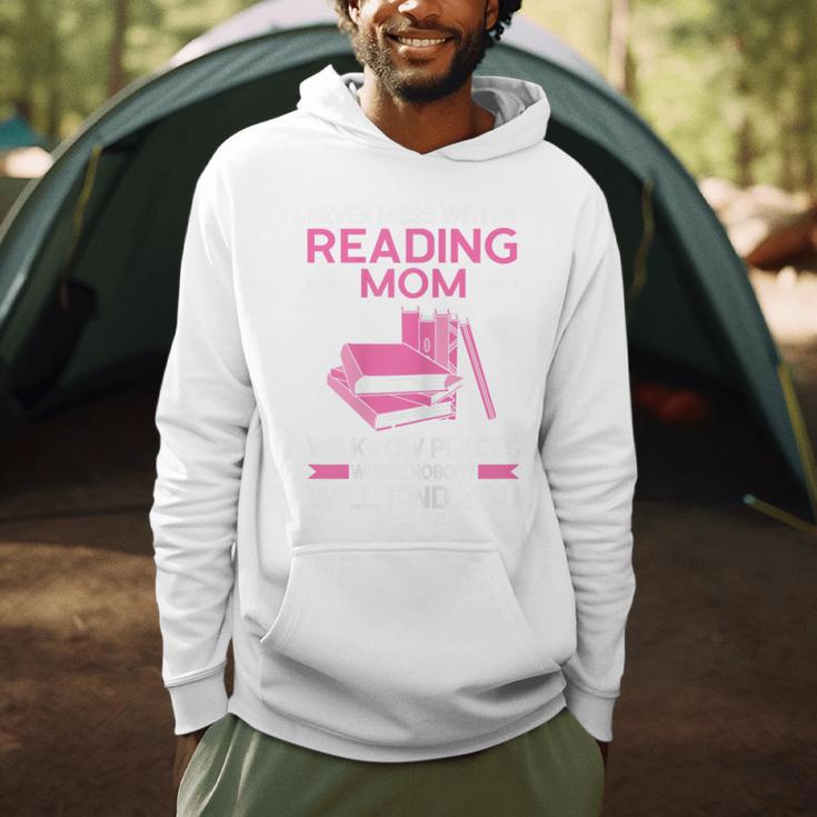 Never Mess With a Reading Mom Books Mother Men Hoodie
