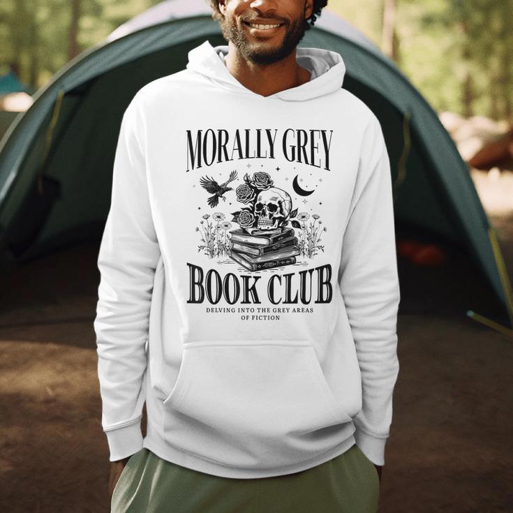 Morally Grey Book Club Skeleton Books Lover Bookworm Men Hoodie Morally Grey Book Club Skeleton Books Lover Bookworm Men Hoodie