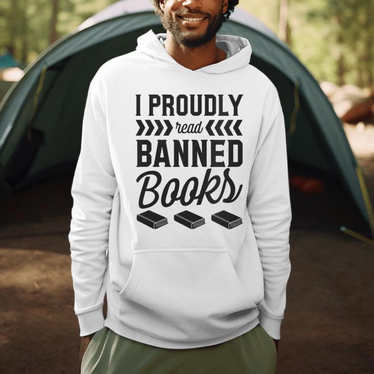 I Proudly Read Banned Books Librarian Literary Advocate Men Hoodie I Proudly Read Banned Books Librarian Literary Advocate Men Hoodie