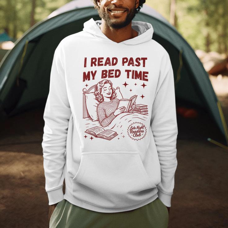 I Read Past My Bed Time Late Night Readers Club Book Lover Men Hoodie