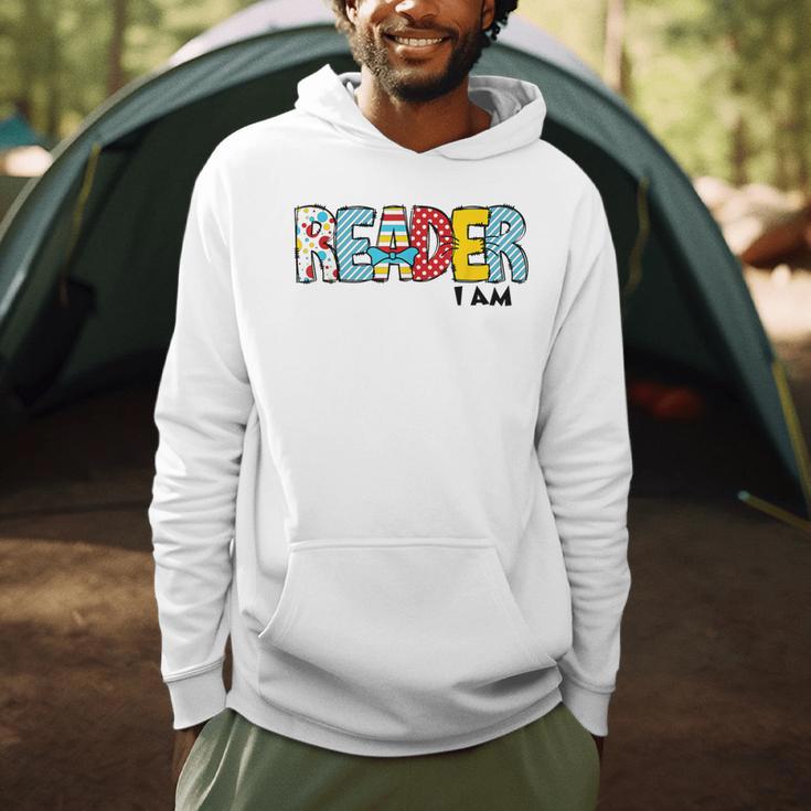 Reader I Am Bookworm Librarian I Heart Read Book Lover Men Hoodie