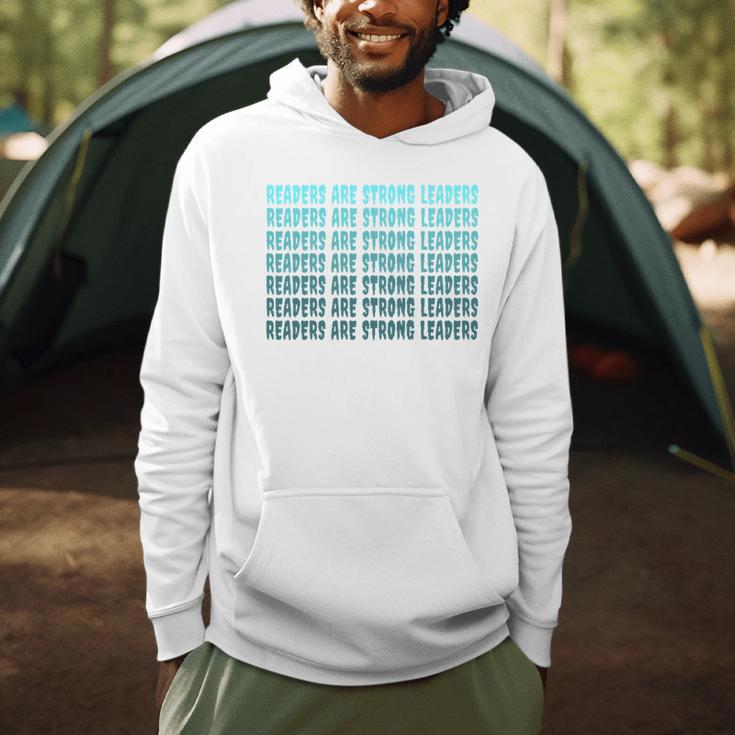 Readers Are Strong Leaders Retro Reading Book Lover Men Hoodie Readers Are Strong Leaders Retro Reading Book Lover Men Hoodie