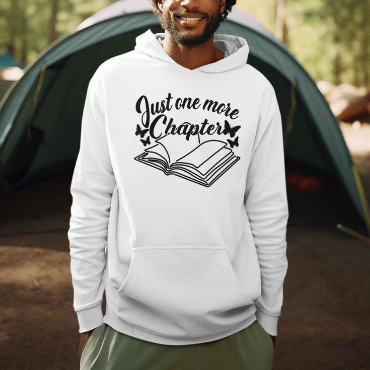 Reading Women Girls Just One More Chapter Book Lover Men Hoodie