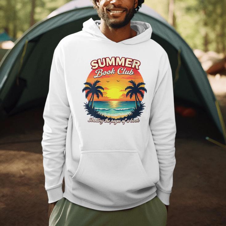 Retro Summer Book Reading Club Men Hoodie