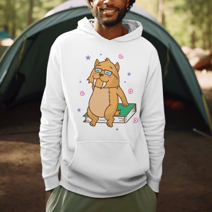 Sabre-Toothed Tiger Loves Books Wildcat Men Hoodie Sabre-Toothed Tiger Loves Books Wildcat Men Hoodie