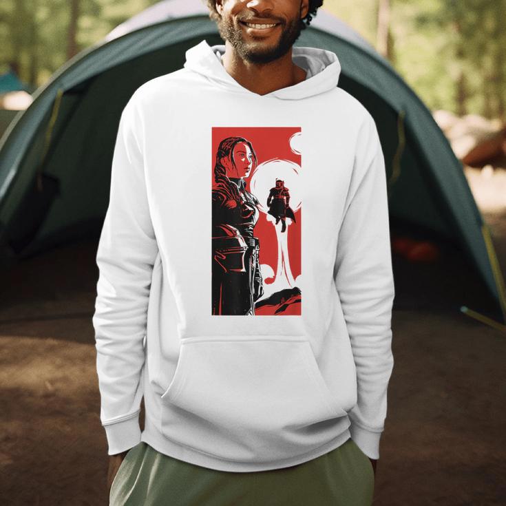 Star Wars The Book Of Boba Fett Fennec Shand Vintage Poster Men Hoodie