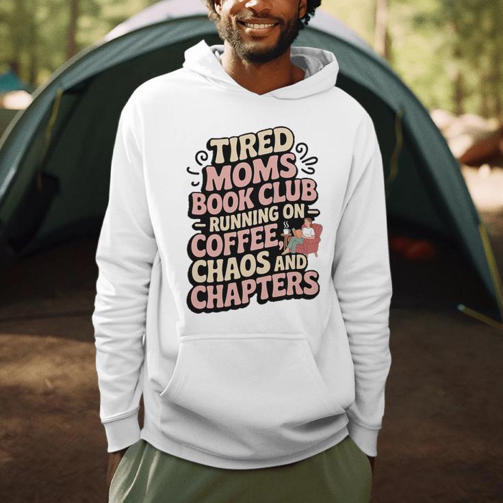 Tired Moms Book Club Coffee Sarcasm Jokes Dad Humor Premium Tri-Blend Men Hoodie