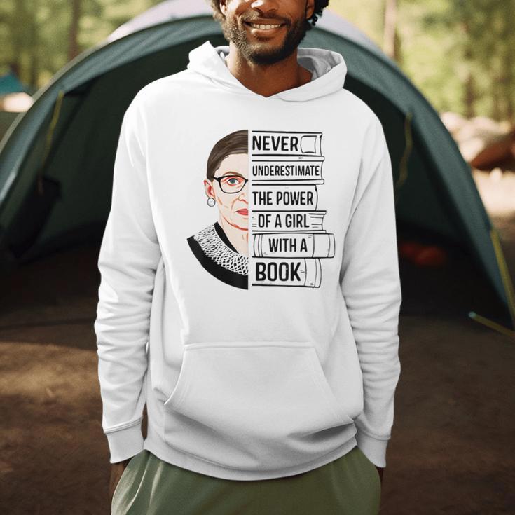 Never Underestimate The Power Of a Girl With a Book Reading Men Hoodie