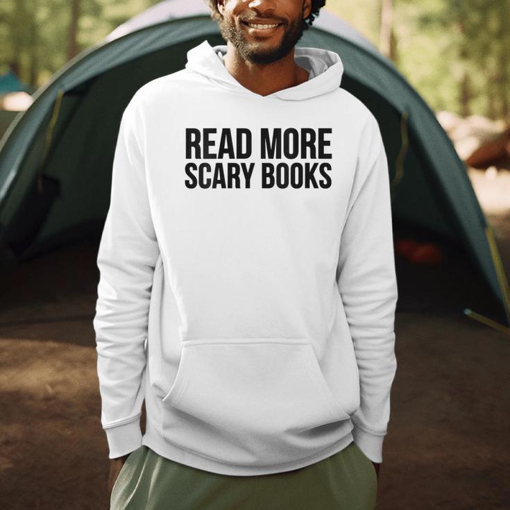 Women's Read More Scary Books Reading Lover Men Hoodie