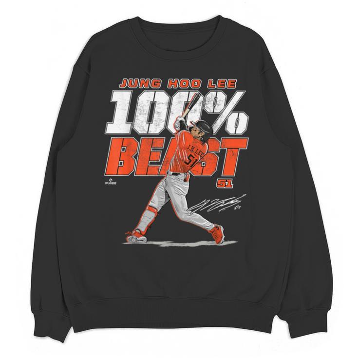 100 Beast Jung Hoo Lee San Francisco Baseball MLBPA Unisex Sweatshirt