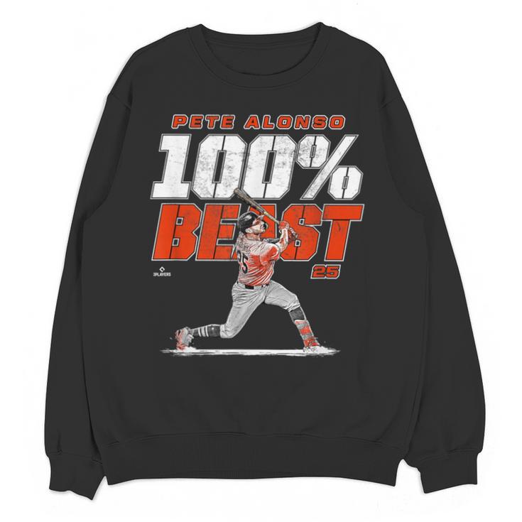 100 Beast Pete Alonso Baltimore Baseball MLBPA Unisex Sweatshirt