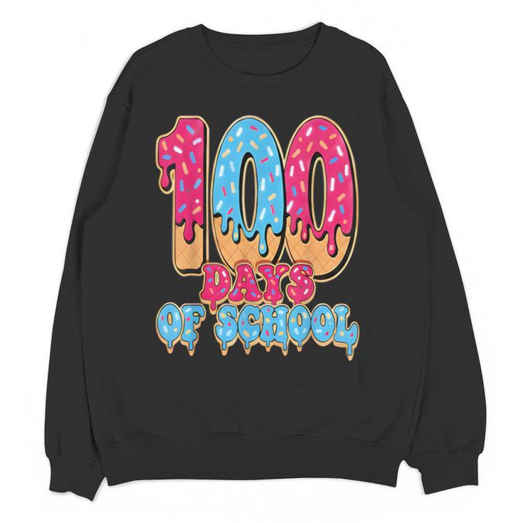 100 Days Of School Baseball Drip 100th Day Of School Unisex Sweatshirt