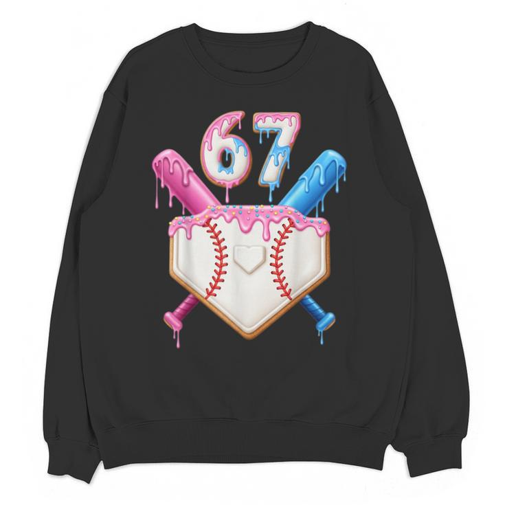 6 7 Baseball Dripping Six Seven Gen Alpha Slang Unisex Sweatshirt