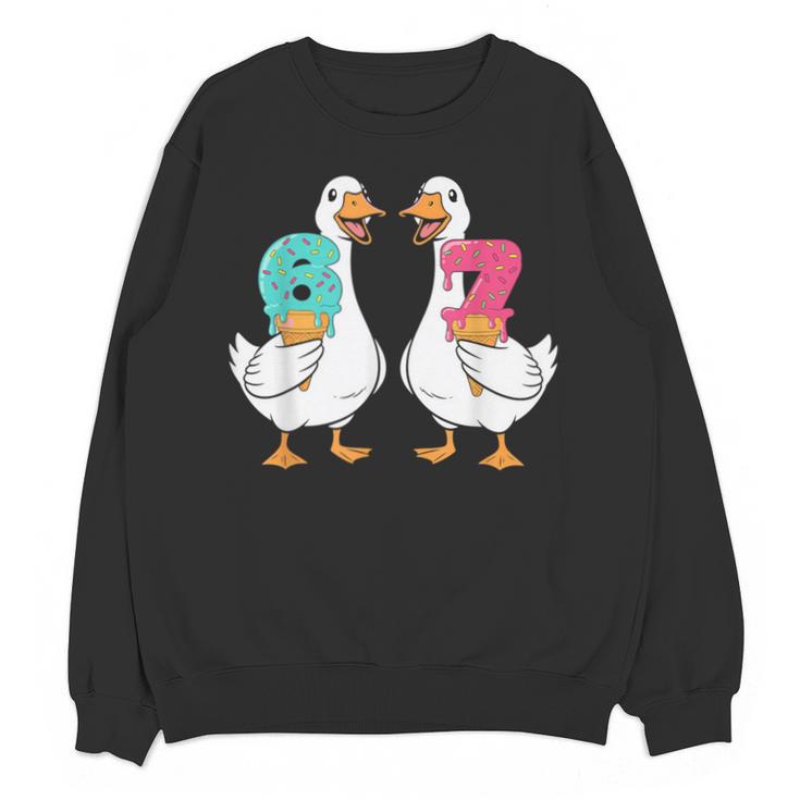 67 Baseball Ice Cream Drip Goose Six Seven Meme Unisex Sweatshirt
