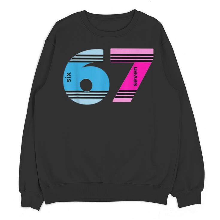 67 Crayon Cool Baseball Crayon 6 7 67 Unisex Sweatshirt