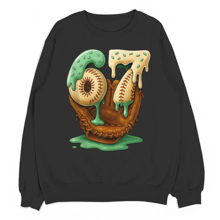 67 Ice Cream Drip Six Seven Baseball Unisex Sweatshirt