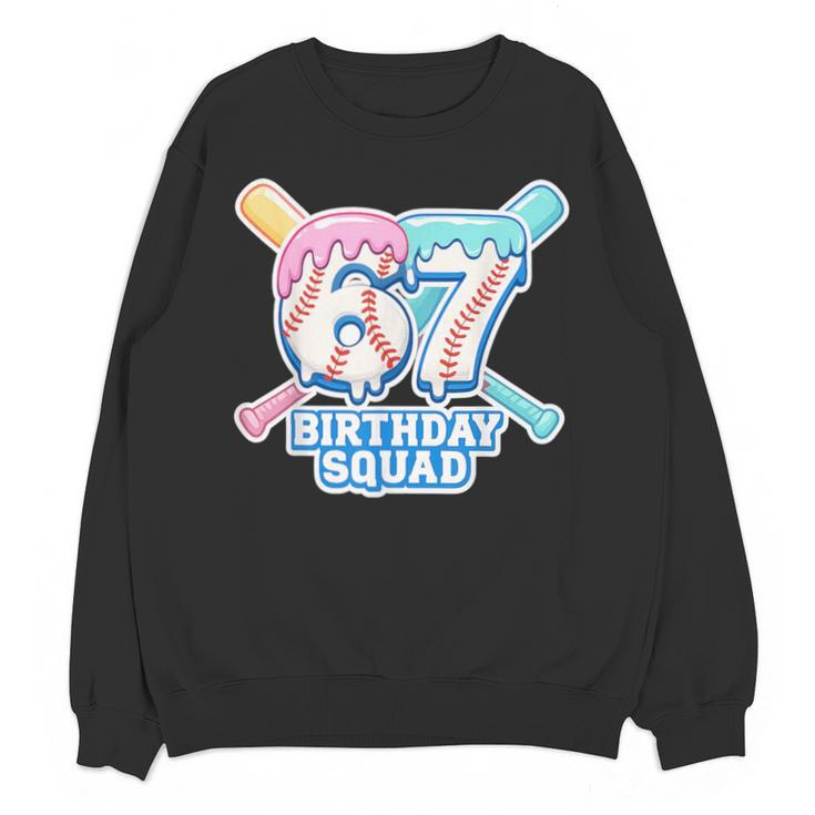 67th Birthday Squad Baseball Ice Cream Drip Birthday Squad Unisex Sweatshirt 67th Birthday Squad Baseball Ice Cream Drip Birthday Squad Unisex Sweatshirt