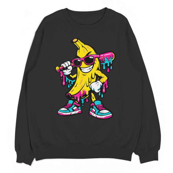 Banana Baseball Drip Unisex Sweatshirt
