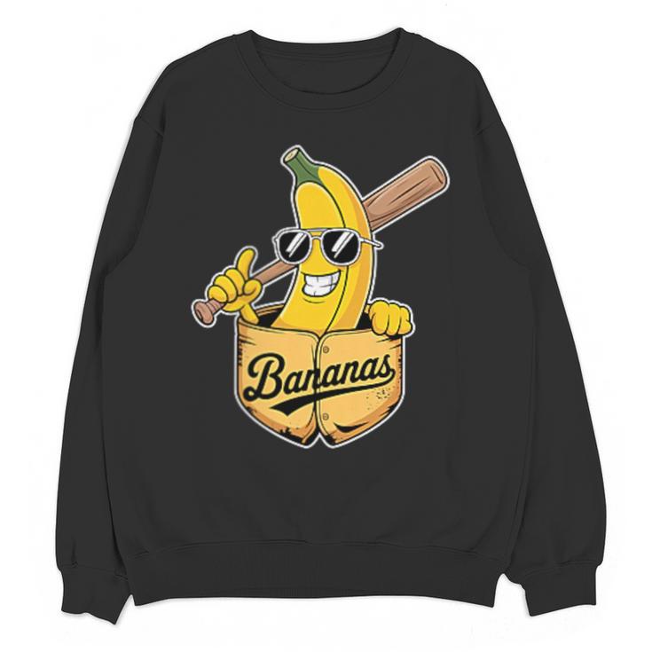 Banana Baseball Fruit Unisex Sweatshirt