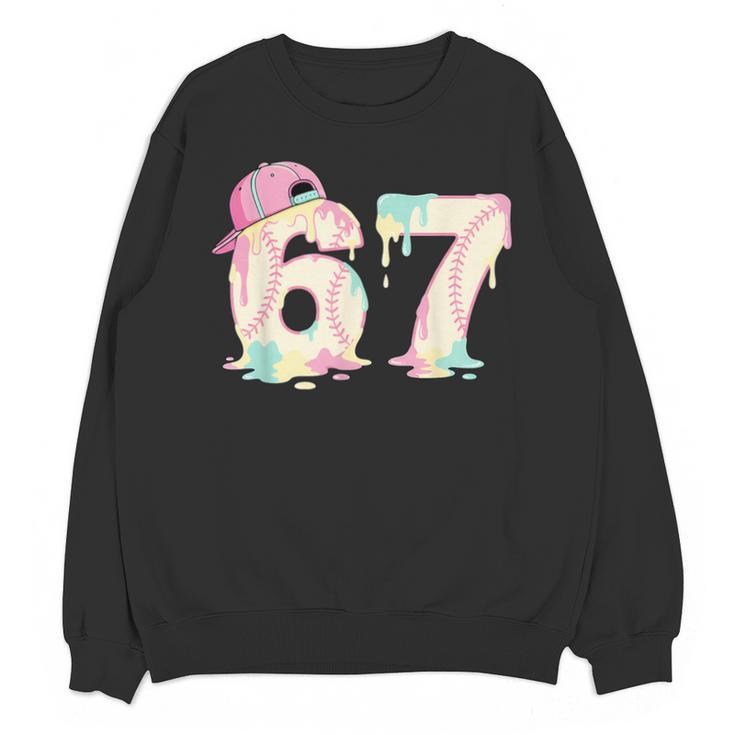 Baseball 67 Dripping Six Seven Drip Boys Gen Z Unisex Sweatshirt