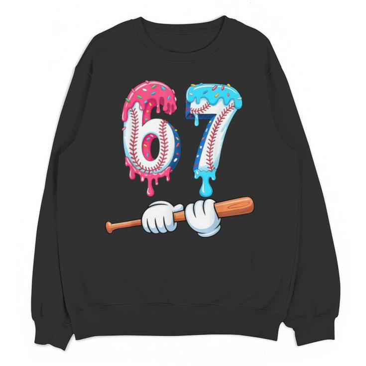 Baseball 67 Ice Cream Drip Six Seven Boys Unisex Sweatshirt