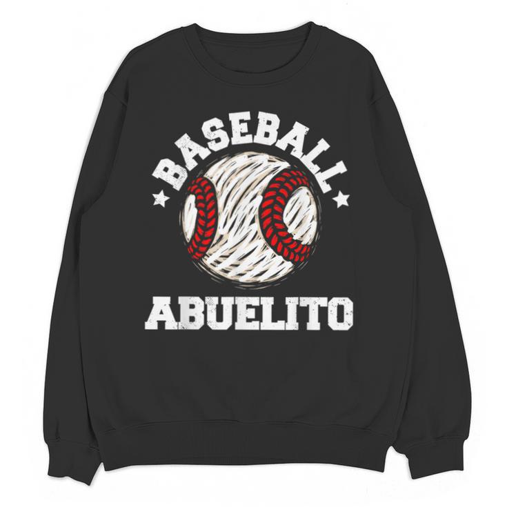 Baseball Abuelito Distressed Vintage Grandpa Game Day Unisex Sweatshirt