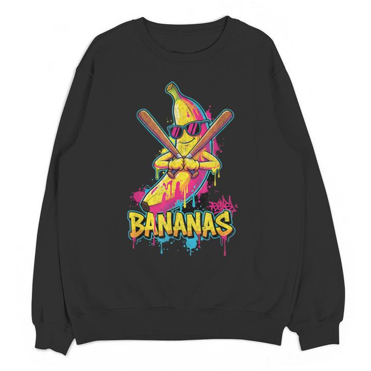 Baseball Banana Graffiti Urban For Kids Unisex Sweatshirt