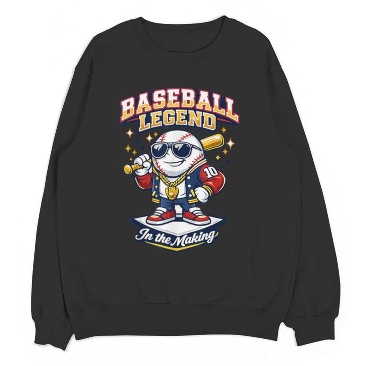 Baseball Cute Youth Ice Cream Valentine Day Sporty Fun Unisex Sweatshirt
