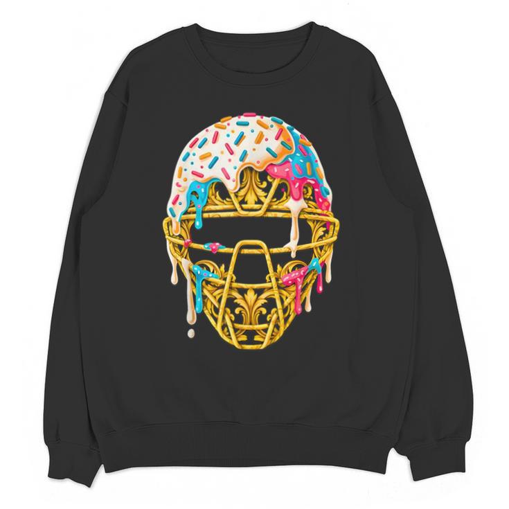 Baseball Drip For Boys Ice Cream Drip Youth Boys Catcher's Unisex Sweatshirt