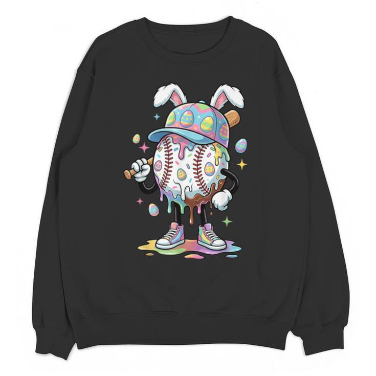Baseball Drip Ice Cream Apparel Youth Boy Easter Day Unisex Sweatshirt