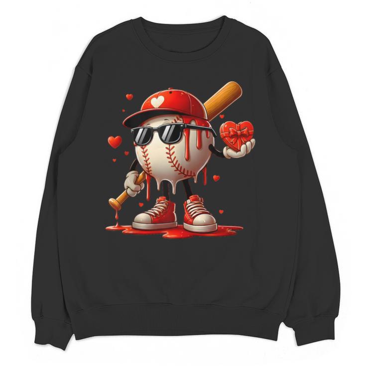 Baseball Drip Ice Cream Apparel Youth Boy Valentine Unisex Sweatshirt Baseball Drip Ice Cream Apparel Youth Boy Valentine Unisex Sweatshirt
