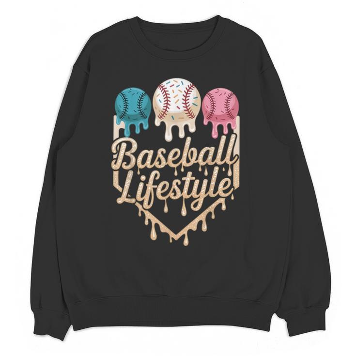 Baseball Drip Icecream Unisex Sweatshirt