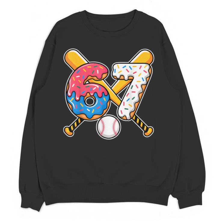 Baseball Drip Number 67 Player 67th Birthday Meme Unisex Sweatshirt