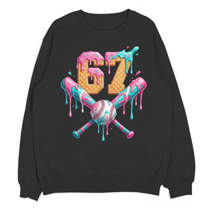 Baseball Drip Number 67 Player Unisex Sweatshirt