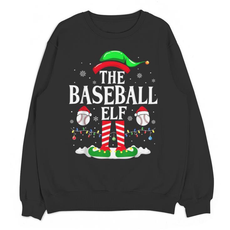 The Baseball Elf Christmas Sport Lovers Xmas Elf Unisex Sweatshirt