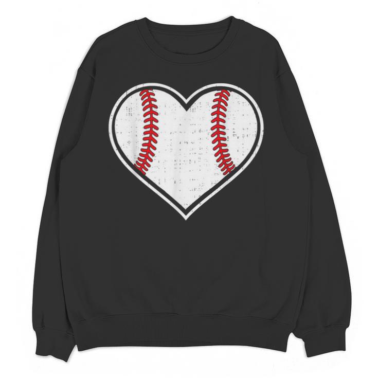 Baseball Heart Love Sport Valentines Day Men Women Boys Kids Unisex Sweatshirt