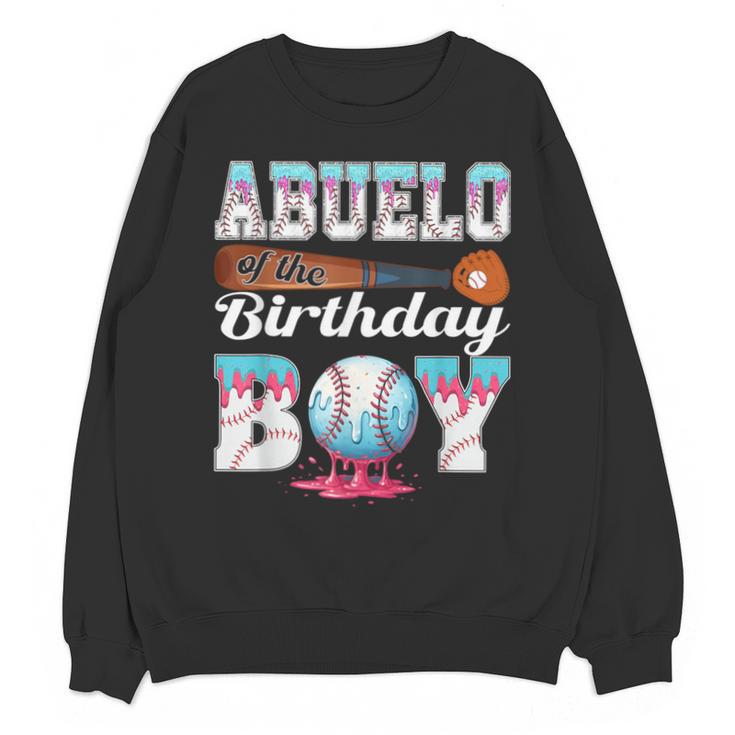 Baseball Ice Cream Drip Abuelo Of The Birthday Boy Unisex Sweatshirt