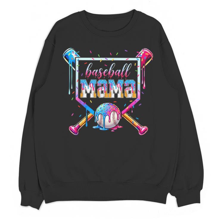 Baseball Mama Ice Cream Drip For Men Women Boy Kids Unisex Sweatshirt
